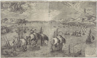 Naval Battle in the Strait of Messina by Frans Huys